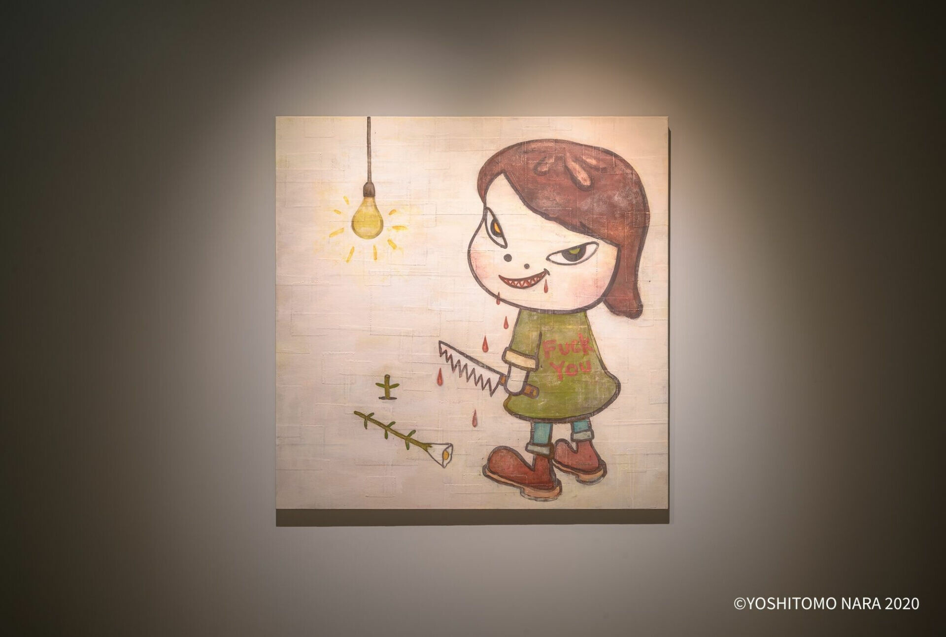 草間彌生藝術展區。