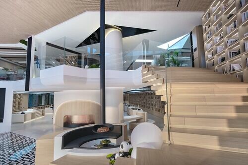 材料與靈感的夢幻圖書館｜廣東佛山天之寶泛家居展廳